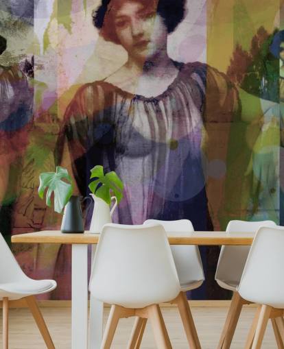 abstract of vintage art wallpaper