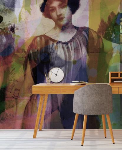 abstract of vintage art wallpaper