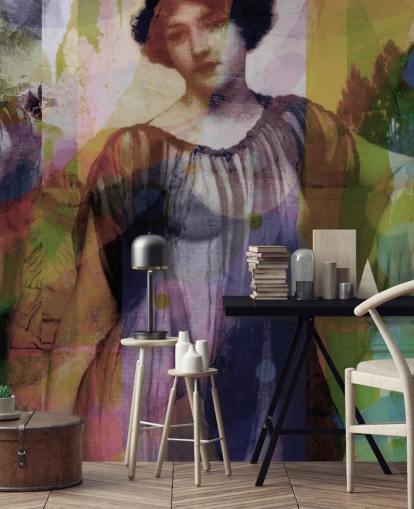 abstracto de papel tapiz de arte vintage