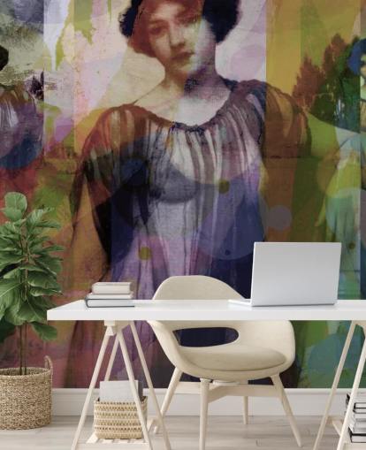 abstract of vintage art wallpaper