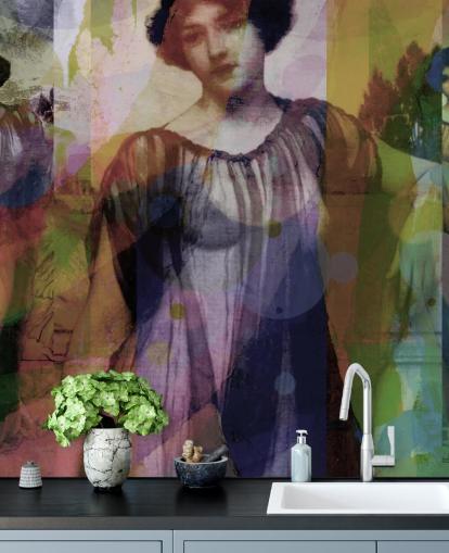 abstract of vintage art wallpaper