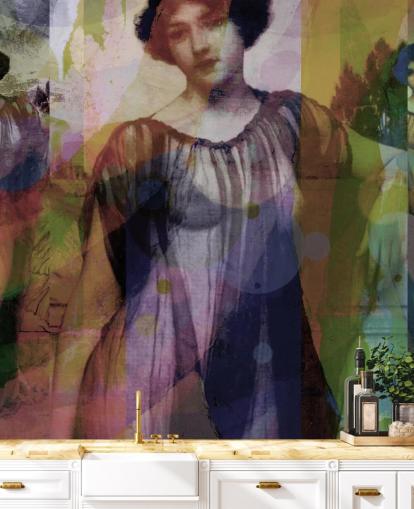 abstract of vintage art wallpaper