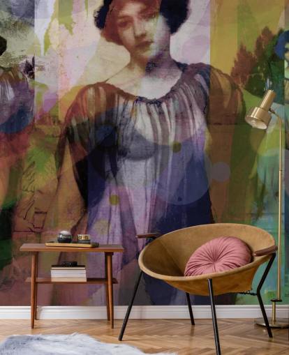 abstract of vintage art wallpaper