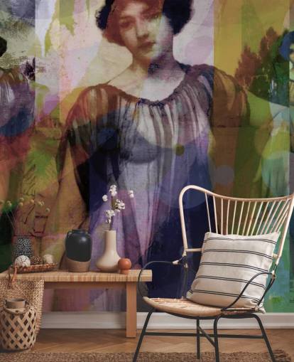 abstract of vintage art wallpaper