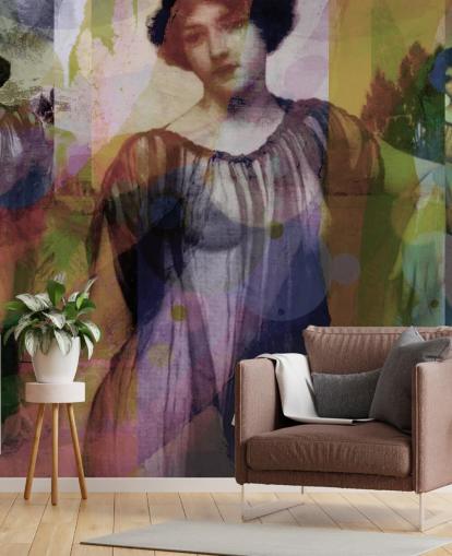 abstract of vintage art wallpaper