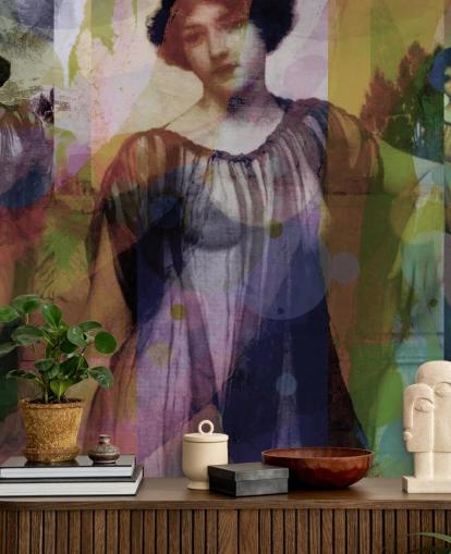 abstract of vintage art wallpaper