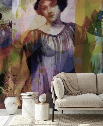 abstrakt af vintage kunst tapet abstrakt af vintage kunst tapet