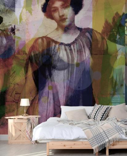 abstract of vintage art wallpaper