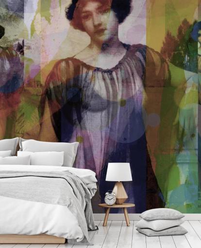 abstract of vintage art wallpaper