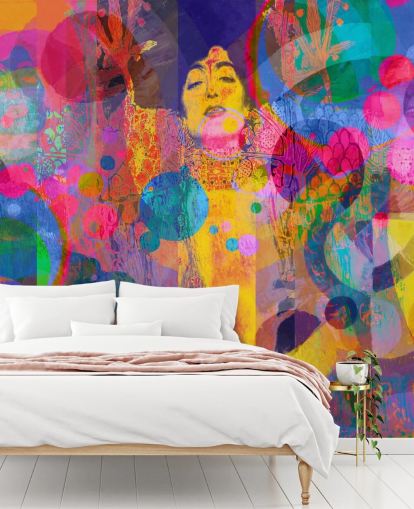 farbenfrohes kundenspezifisches Regenbogen-Tapeten-Wandbild namens Crazy Rainbow farbenfrohes kundenspezifisches Regenbogen-Tapeten-Wandbild namens Crazy Rainbow