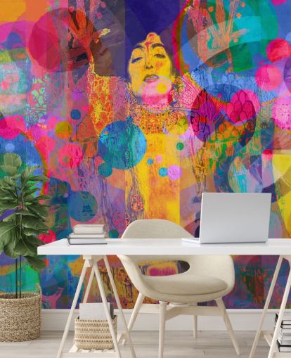 papier peint coloré personnalisé arc-en-ciel appelé Crazy Rainbow papier peint coloré personnalisé arc-en-ciel appelé Crazy Rainbow