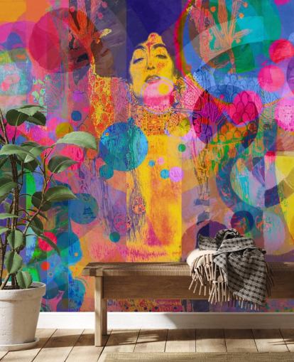 colorful custom rainbow wallpaper mural called Crazy Rainbow colorful custom rainbow wallpaper mural called Crazy Rainbow