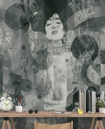 Harmaa abstrakti nainen taustakuva