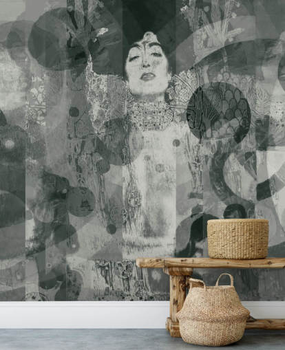 Papel de Parede Cinza Abstrato