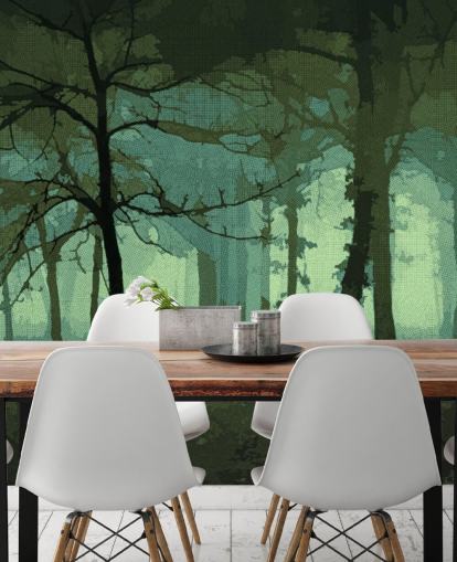 Delusion-Green Wall Mural by Studio Arterie