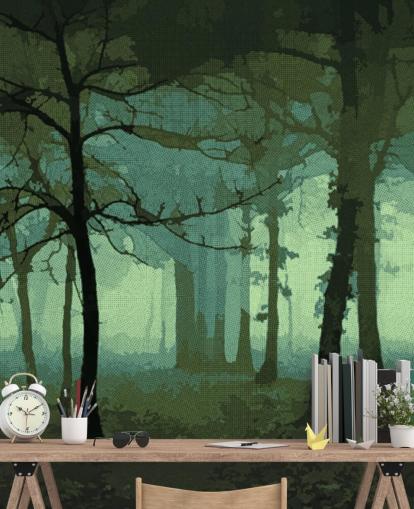 Décoration murale vert délirant par Studio Arterie