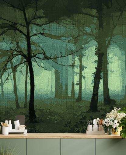 Wahnvorstellung grünes Wandbild von Studio Arterie