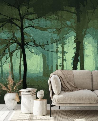 Decorazione murale Delusion-Green di Studio Arterie