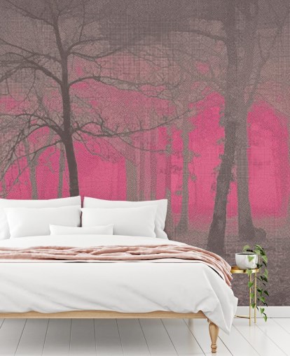 Delusion - Decorazione murale rosa di Studio Arterie