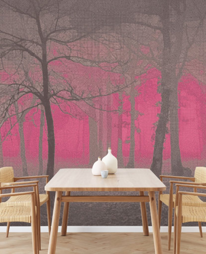 Delusion - Pink Wall Mural by Studio Arterie Delusion - Pink Wall Mural by Studio Arterie