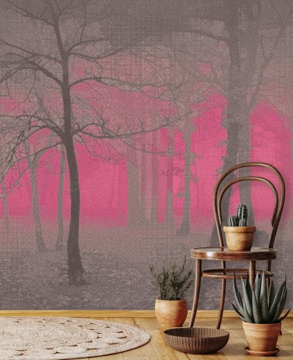 Delusion - Decorazione murale rosa di Studio Arterie