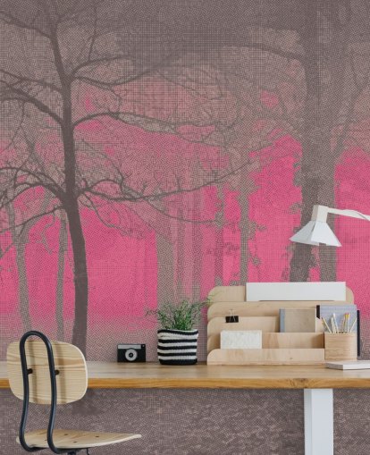 Ilusión - Mural de pared rosa de Studio Arterie Ilusión - Mural de pared rosa de Studio Arterie