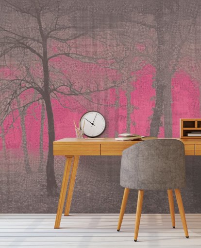 Wausion - Roze muurschildering van Studio Arterie