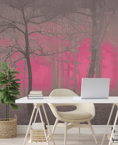 Delusion - Pink Wall Mural by Studio Arterie Delusion - Pink Wall Mural by Studio Arterie