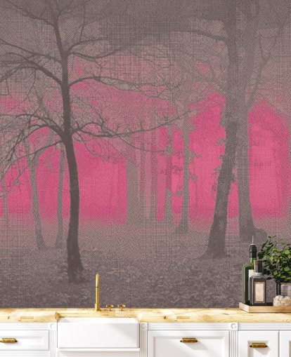 Delusion - Pink Wall Mural by Studio Arterie Delusion - Pink Wall Mural by Studio Arterie
