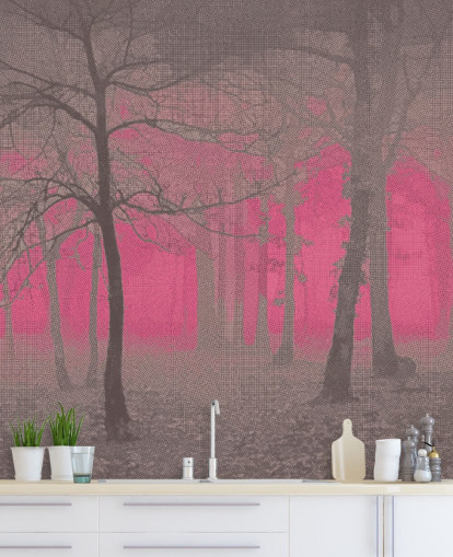 Delusion - Decorazione murale rosa di Studio Arterie