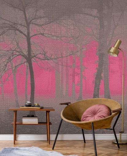 Delusion - Pink Wall Mural by Studio Arterie