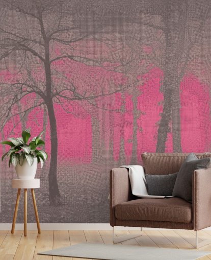Delusion - Pink Wall Mural by Studio Arterie