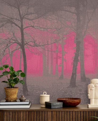 Delusion - Pink Wall Mural by Studio Arterie