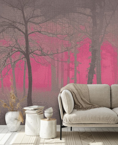Delusion - Pink Wall Mural by Studio Arterie
