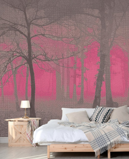 Delusion - Mural de parede rosa por Studio Arterie Delusion - Mural de parede rosa por Studio Arterie