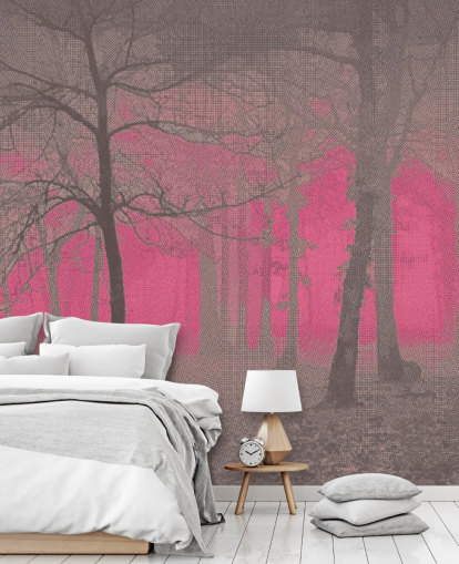 Wahnvorstellung - Pink Wandbild von Studio Arterie Wahnvorstellung - Pink Wandbild von Studio Arterie