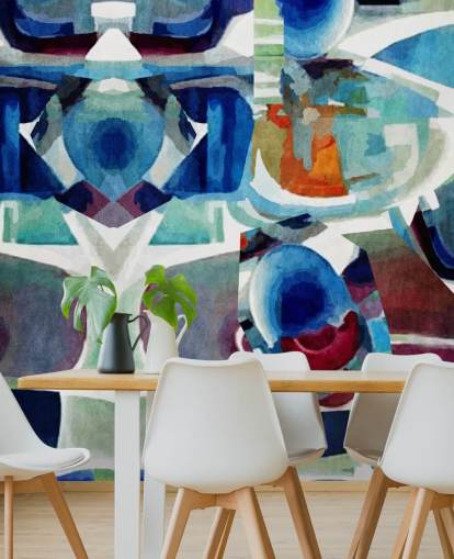 Blue Pattern Abstract Wallpaper