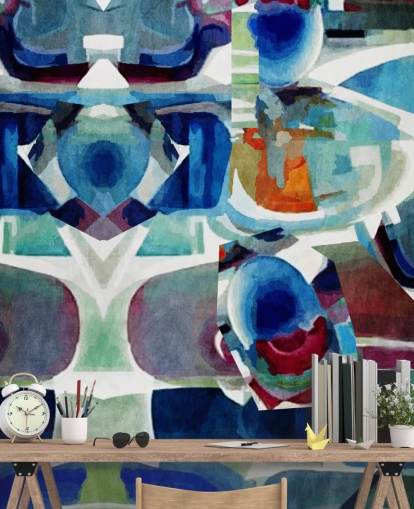 Blue Pattern Abstract Wallpaper