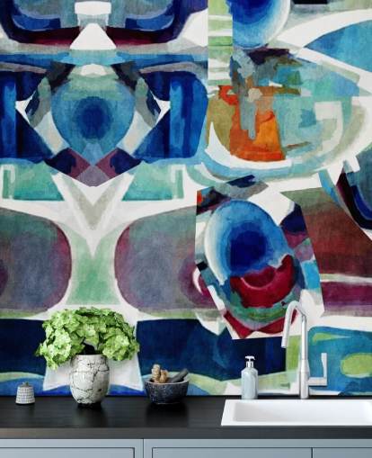 Blue Pattern Abstract Wallpaper