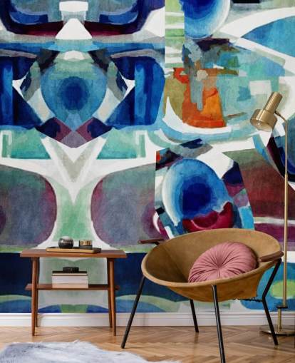 Blue Pattern Abstract Wallpaper