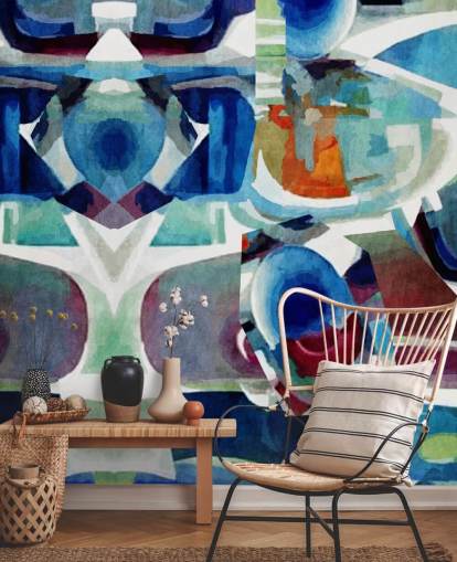 Blue Pattern Abstract Wallpaper