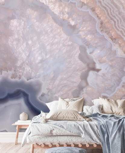 papel pintado efecto mármol púrpura