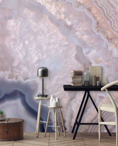 papier peint effet marbre violet