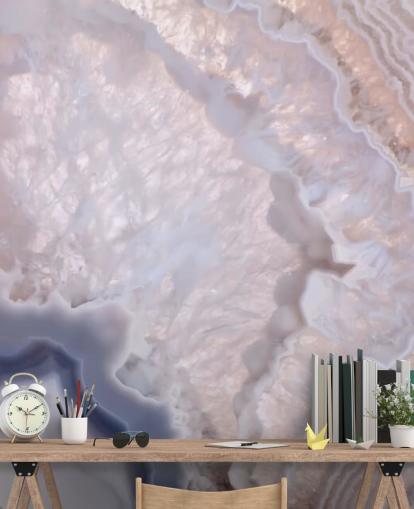 lilla marmor effekt tapet