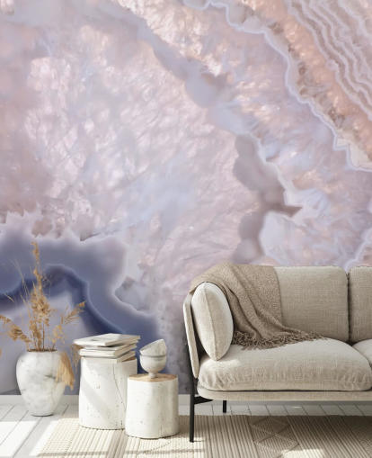 papier peint effet marbre violet