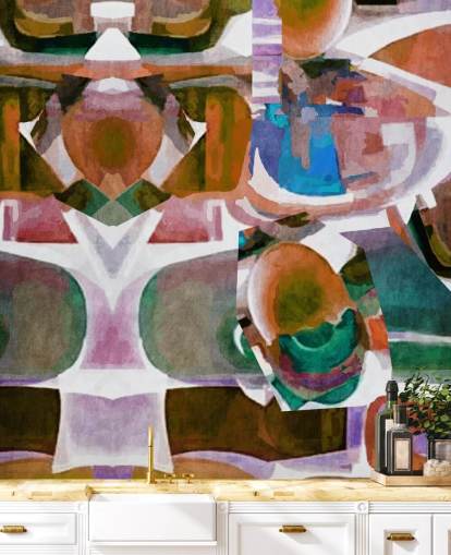 Braune Formen Abstrakte Tapete Braune Formen Abstrakte Tapete