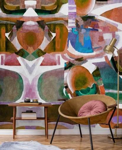 Papel de Parede Abstrato Formas