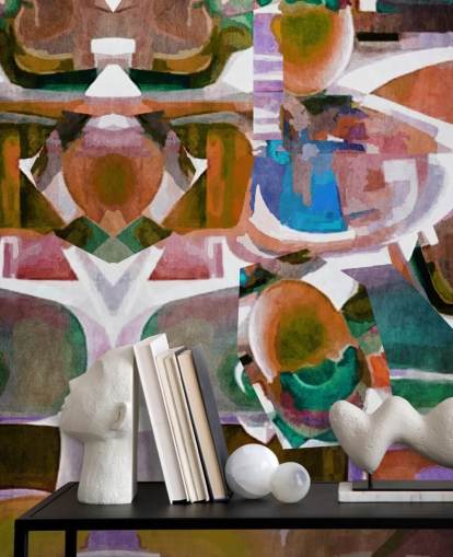 Brun Figurer Abstrakt Bakgrunn