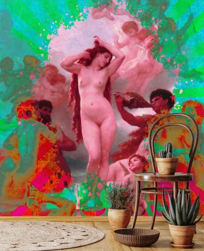 green and pink abstract art vintage art wallpaper green and pink abstract art vintage art wallpaper