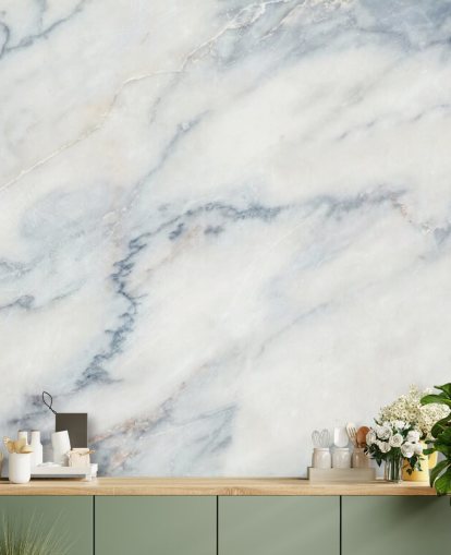 Blek stenmarmor tapetväggmålning
